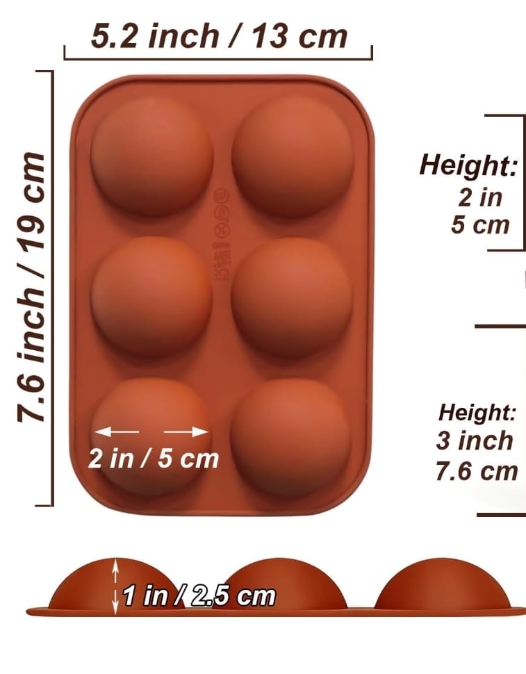 Bombas de Chocolate Molde de Silicon