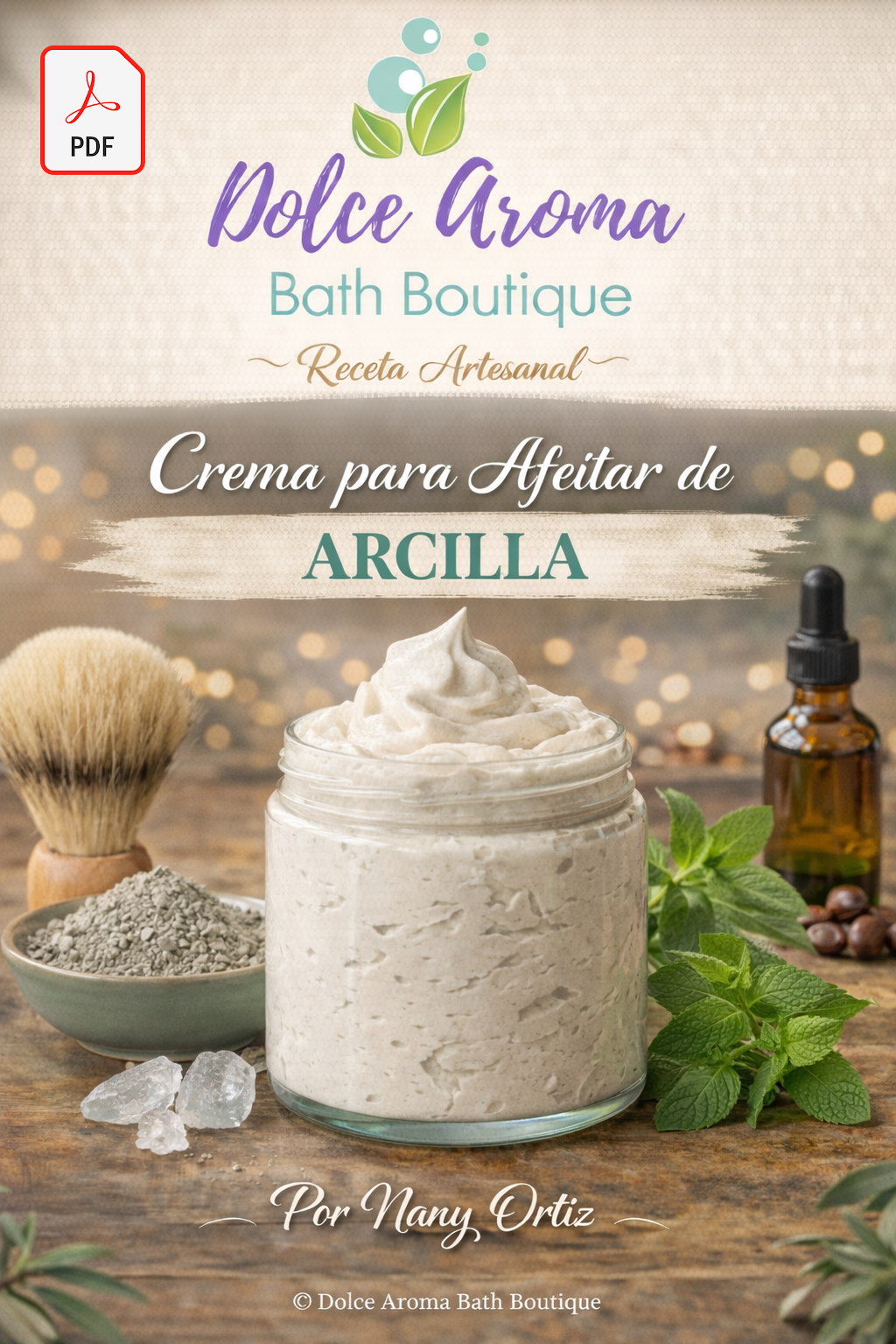 Receta Crema para Afeitar de Arcilla