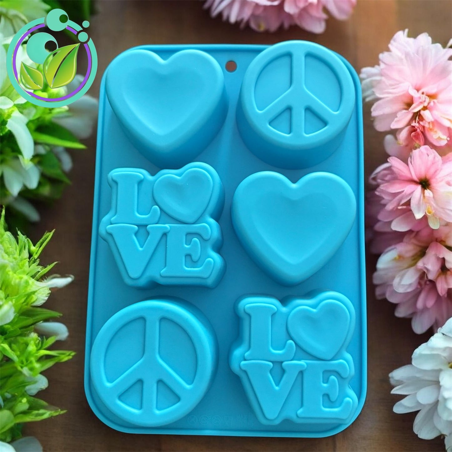 Peace and Love Molde de Silicon