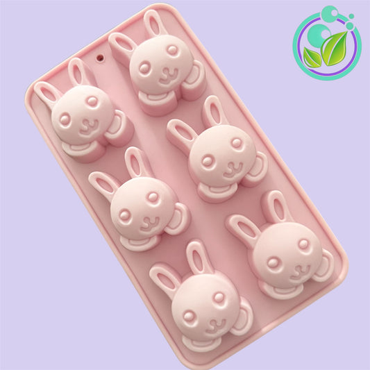 Caras de Conejos Molde de Silicon